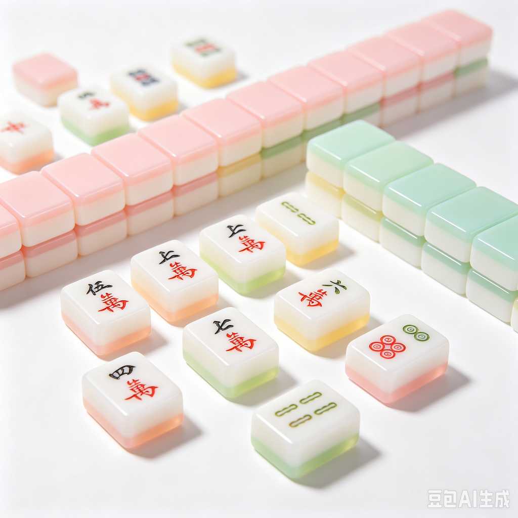 transparent acrylic mahjong set